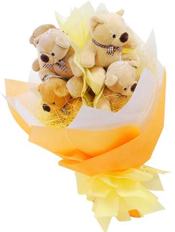 Bear Flower Bouquet