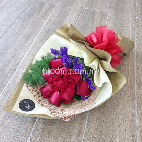 Rose Hand Bouquet Bunga Mawar Bunga Tangan Fresh Flower